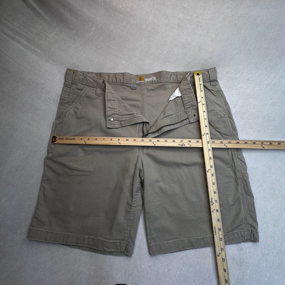 Carhartt Men's Size 44 Relaxed Fit Canvas Work Utility Shorts Khaki Tan